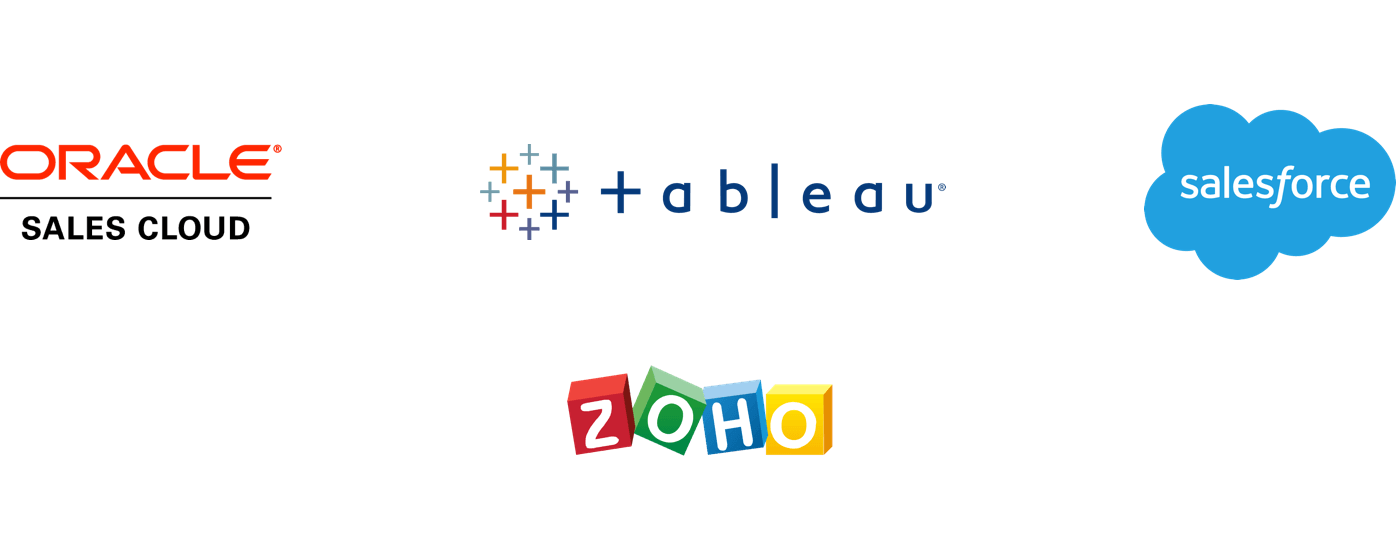 Oracle Tableau Salesforce Zoho